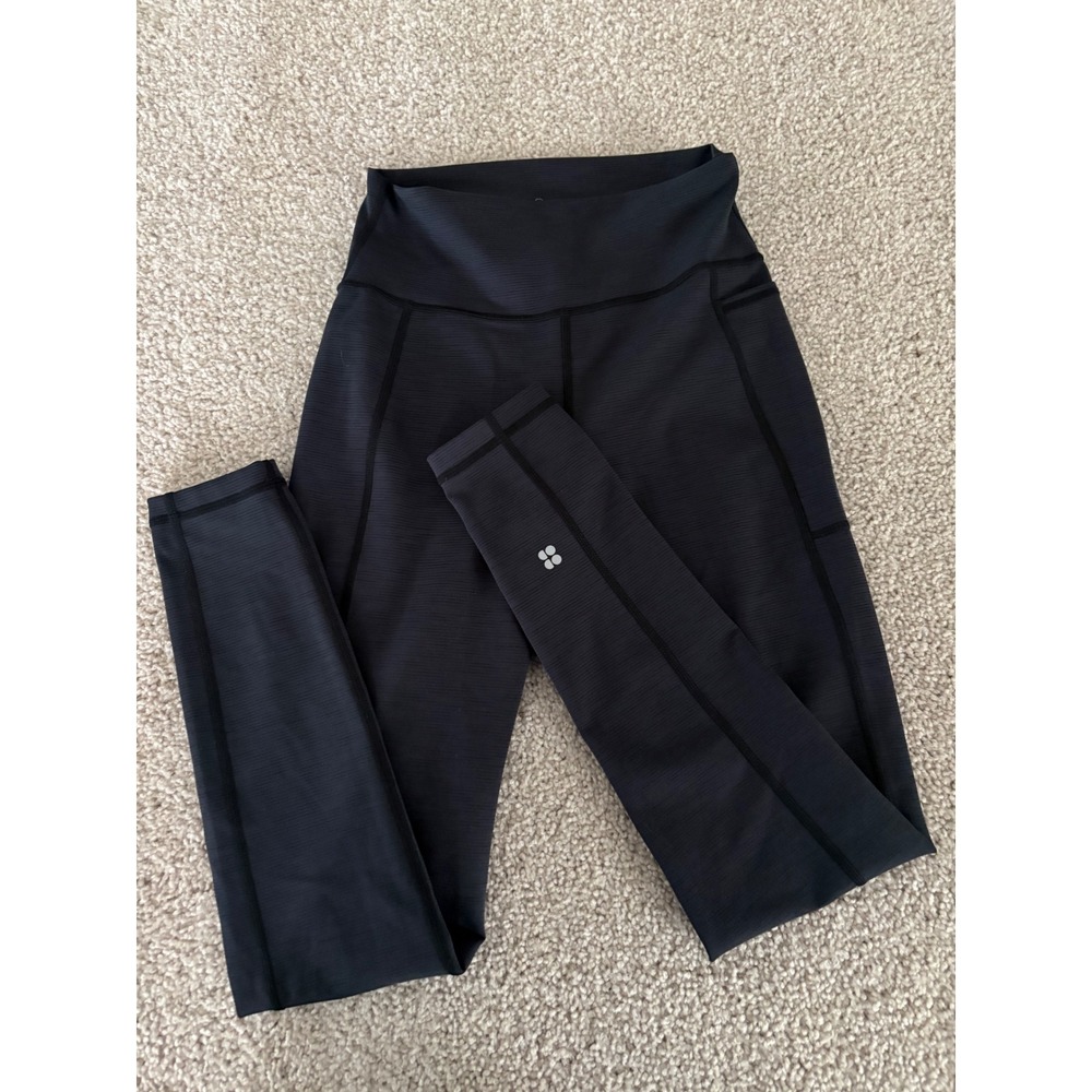 Sweaty Betty Super Sculpt High Waisted Yoga Leggings Black Full Length Small